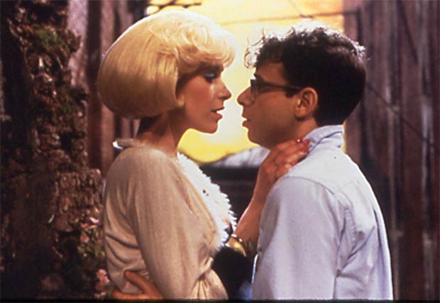 Rick moranis and Ellen Greene in Little Shop of Horrors.