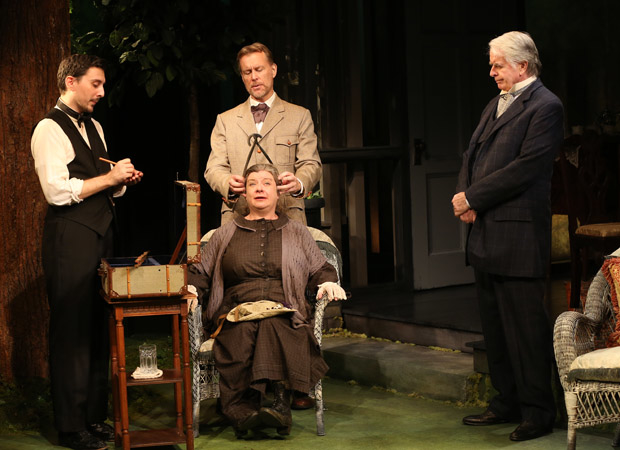 Stephen Pilkington, Christopher Randolph, Polly McKie, and John Windsor-Cunningham in a scene from The Home Place.