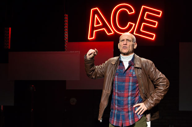 Ted Greenberg stars in his solo play, Ace, directed by Elizabeth Margid, at the Marjorie S. Deane Theater.