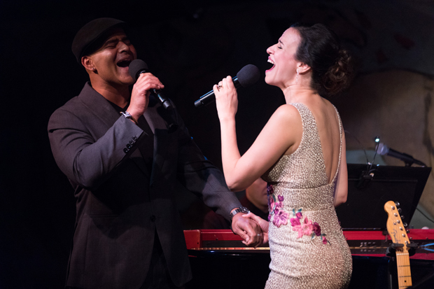 Christopher Jackson and Mandy Gonzalez sing &quot;Life Is Sweet&quot; at the Café Carlyle.