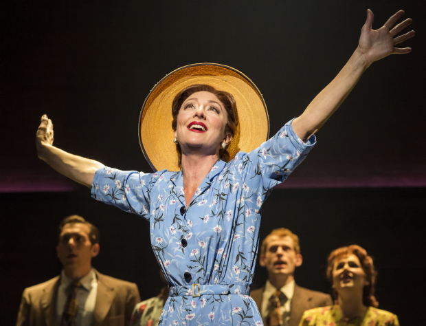 Carmen Cusack in Steve Martin and Edie Brickell's Bright Star, directed by Walter Bobbie, at the Ahmanson Theatre.
