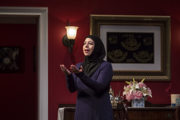 Susaan Jamshidi as the title character in Yasmina's Necklace, directed by Ann Filmer, at the Goodman Theatre.
