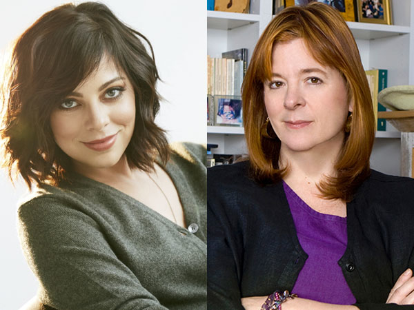 Krysta Rodriguez (left) stars as Eliza in the WP Theater production of What We&#39;re Up Against, written by Theresa Rebeck (right).