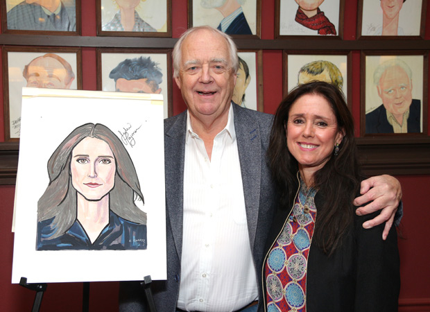 The Lion King lyricist Tim Rice was happy to see Julie Taymor for her big celebration.