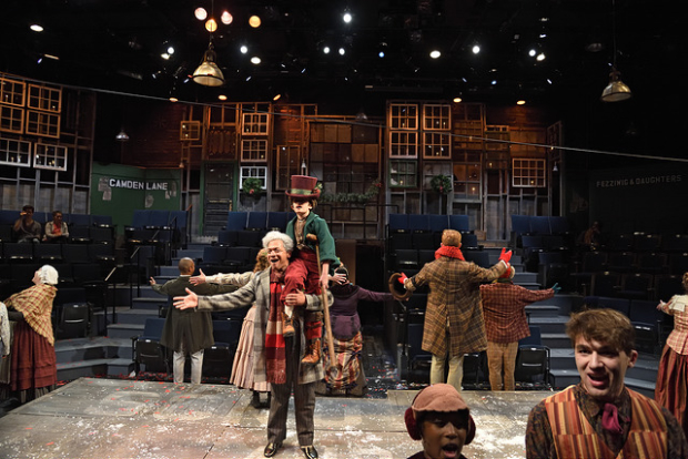 A scene from the Trinity Rep production of A Christmas Carol.