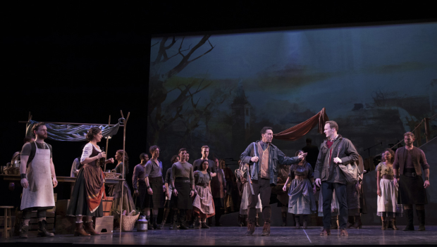 The cast of Brigadoon, directed and choreographed by Christopher Wheeldon.