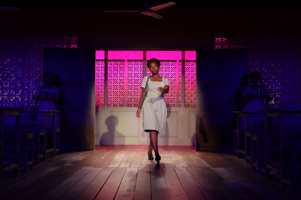 MaameYaa Boafo stars in Jocelyn Bioh&#39;s School Girls; or, The African Mean Girls Play, directed by Rebecca Taichman, for MCC at the Lucille Lortel Theatre.