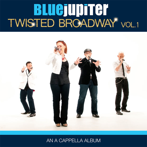The album cover for Blue Jupiter&#39;s Broadway-themed record.