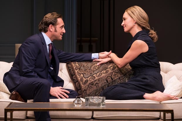 Josh Lucas and Uma Thurman star in The Parisian Woman, directed by Pam MacKinnon, at the Hudson Theatre.