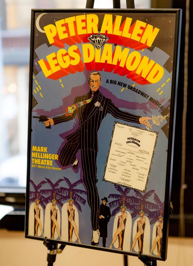 The production&#39;s original poster was on display.