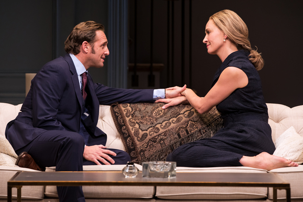 Josh Lucas and Uma Thurman star in Beau Willimon&#39;s The Parisian Woman, directed by Pam MacKinnon, at Broadway&#39;s Hudson Theatre.