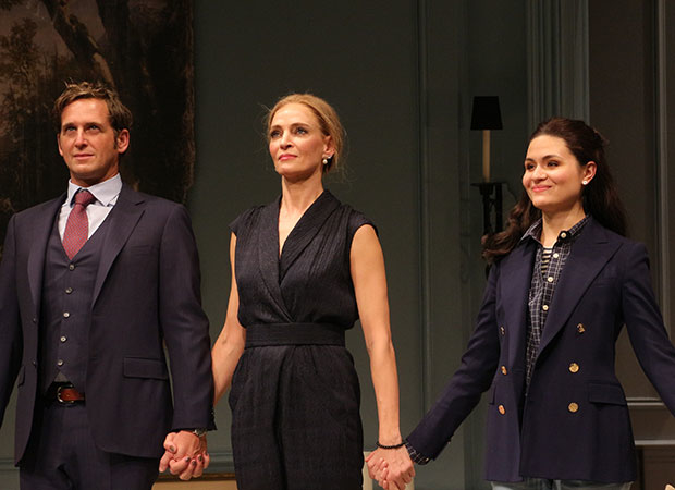 Josh Lucas, Uma Thurman, and Phillipa Soo bow as The Parisian Woman opens on Broadway.
