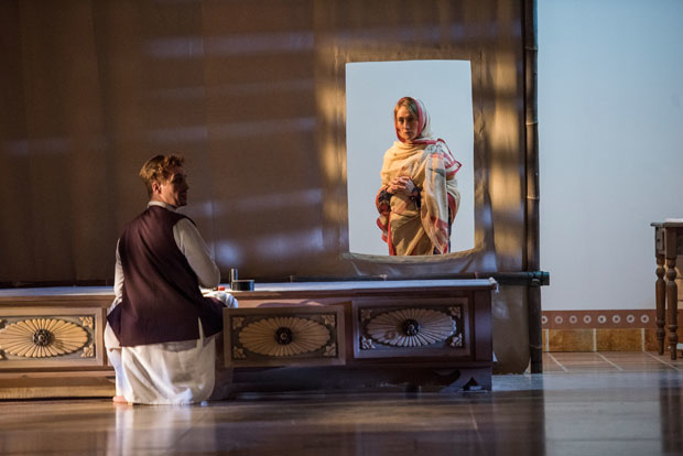 Sébastien Brottet-Michel and Dominique Jambert appear in Théâtre du Soleil&#39;s A Room in India, directed by Ariane Mnouchkine, at the Park Avenue Armory.