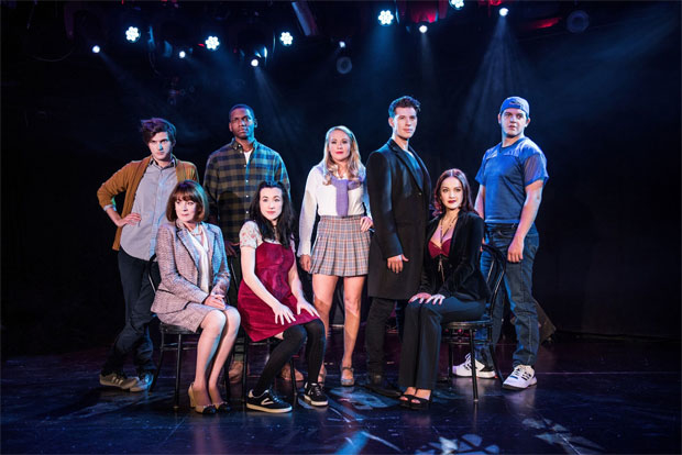 The cast of Cruel Intentions: The Musical, which will now run through February 19, 2018, at (le) Poisson Rouge.