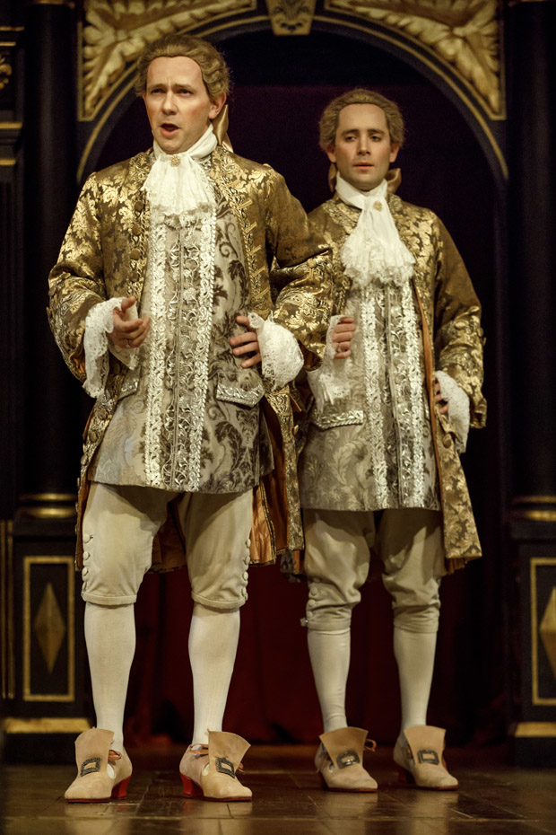 Iestyn Davies and Sam Crane both play Farinelli in Farinelli and the King.