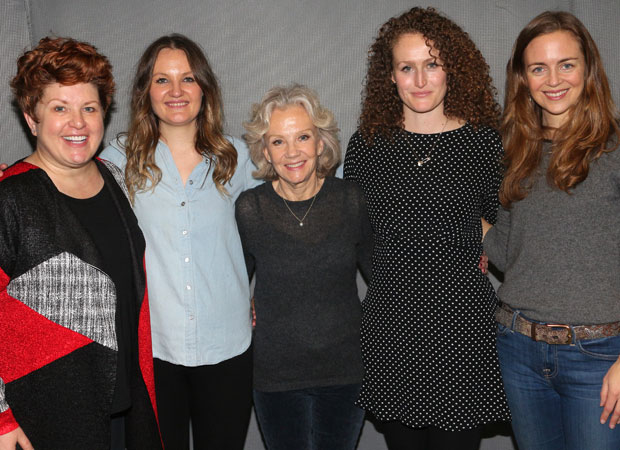 The cast of Party Face: Klea Blackhurst, Gina Costigan, Hayley Mills, Brenda Meany, Allison Jean White.