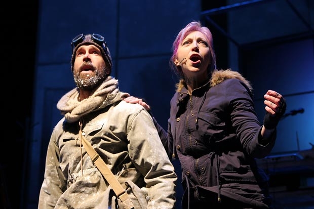 Wade McCollum and Valerie Vigoda in Ernest Shackleton Loves Me, which will be releasing a cast recording in February.