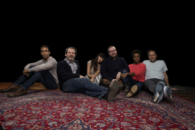 The cast of The Amateurs, making its world premiere at the Vineyard Theatre this February.