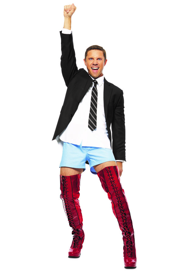 Jake Shears in a promotional image for his Kinky Boots run.
