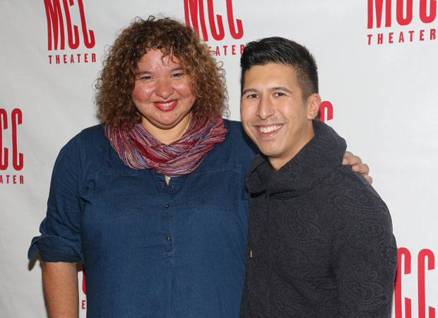 Director Liesl Tommy poses with playwright JC Lee.