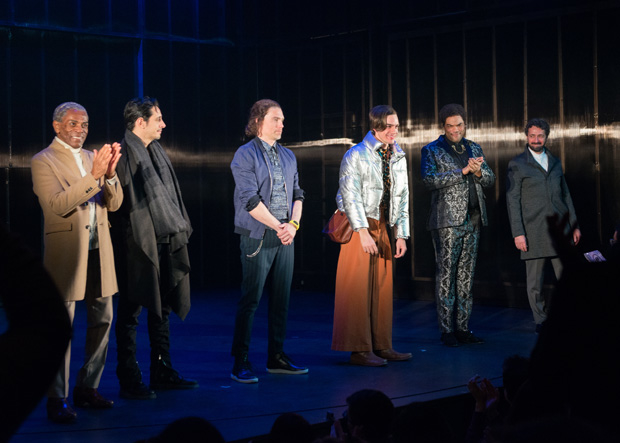 The cast take their opening night bows.