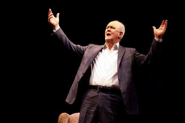 John Lithgow stars in his solo show John Lithgow: Stories by Heart, directed by Daniel Sullivan, at the American Airlines Theatre.