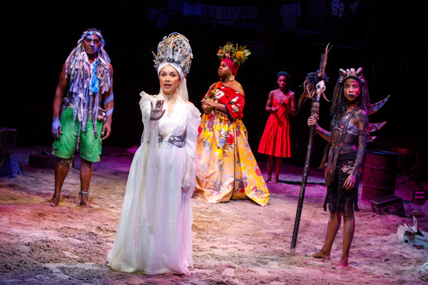 Norm Lewis (far left) and Tamyra Gray (far right) have joined the cast of Once on This Island.