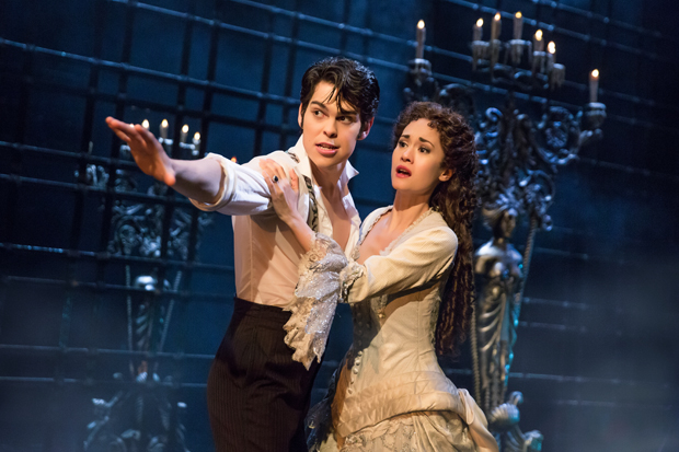 Rodney Ingram plays Raoul, and Ali Ewoldt plays Christine in The Phantom of the Opera on Broadway&#39;&#39;.