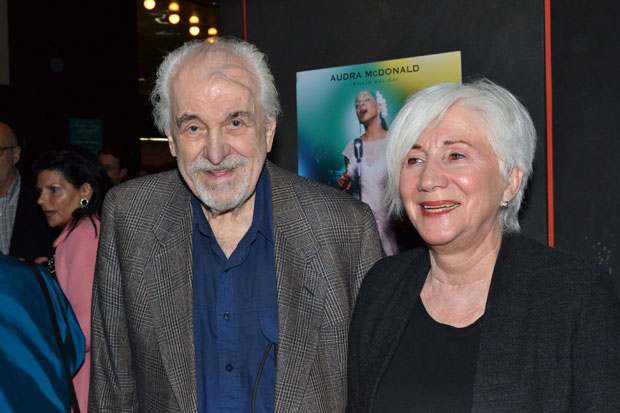 Louis Zorich and Olympia Dukakis in 2014.