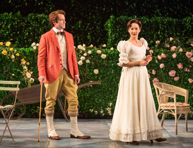 Christian Conn and Helen Cespedes star in The Importance of Being Earnest, directed by Maria Aitken, at The Old Globe.