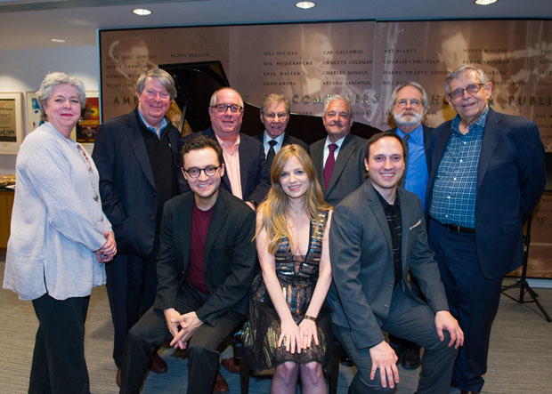 Members of the Kleban Prize Board take a photo with the 2018 Kleban Prize winners.