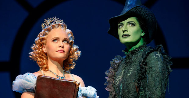 Amanda Jane Cooper and Jackie Burns in Wicked, set to become the 7th longest-running show in Broadway history.