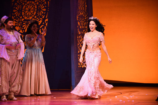 Arielle Jacobs makes a grand entrance for her first curtain call.
