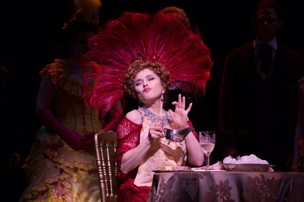 Bernadette Peters stars in the title role of Jerry Herman and Michael Stewart&#39;s Hello, Dolly!, directed by Jerry Zaks, at Broadway&#39;s Shubert Theatre.