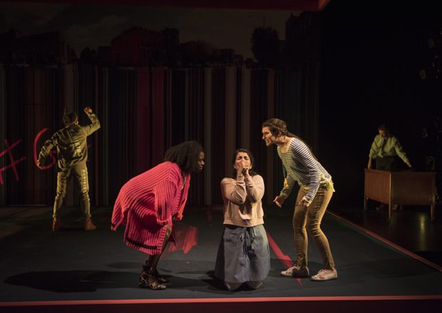 Birgundi Baker, Phoebe Gonzáles, and Dyllan Rodrigues-Miller appear in The Burn at Steppenwolf.