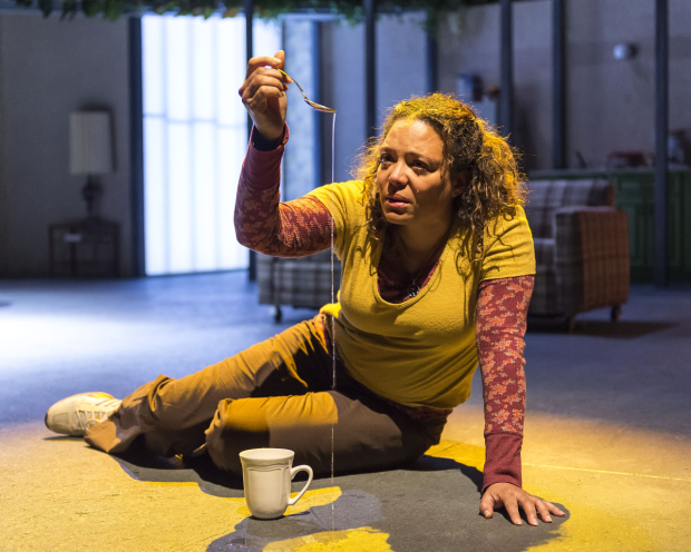 Luna Lauren Vélez as Odessa in the Center Theatre Group production of Water by the Spoonful, directed by Lileana Blain-Cruz, at the Mark Taper Forum. 