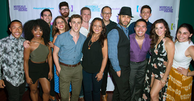 The cast of Pedro Pan, winner of the 2017 NYMF Developmental Reading Series Award.