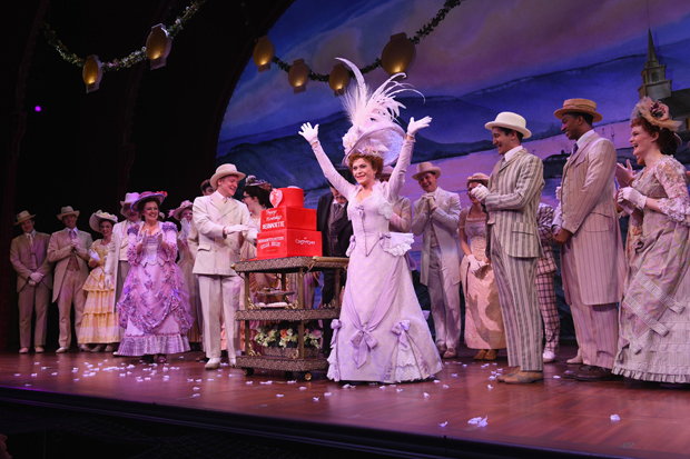 Bernadette Peters celebrates her birthday onstage at Broadway&#39;s Hello, Dolly!