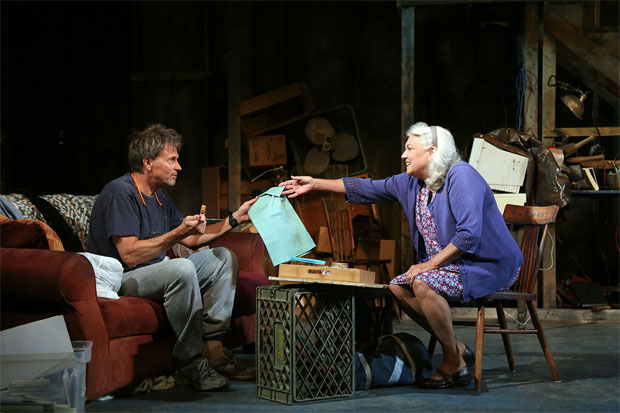 Tim Daly and Tyne Daly in the Dorset Theatre Festival production of Downstairs.