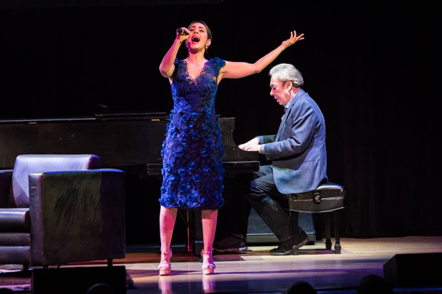 Love Never Dies star Meghan Picerno performed with Andrew Lloyd Webber.