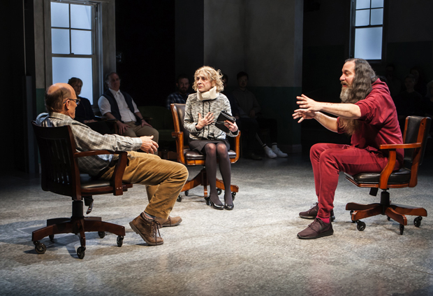 Ed Harris, Laura Esterman, and Kenny Mellman star in David Rabe's Good for Otto, directed by Scott Elliott, for the New Group at the Pershing Square Signature Center.