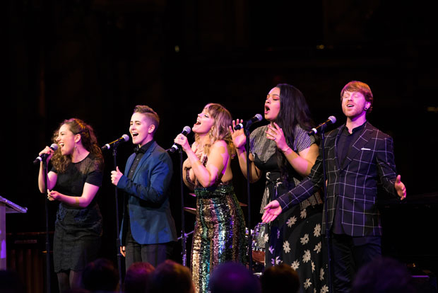 Cast members of Jagged Little Pill perform at A.R.T.&#39;s annual gala.