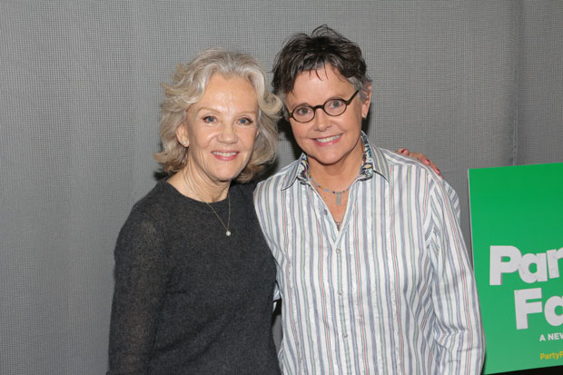 Amanda Bearse (right) joins Hayley Mills in the cast of Party Face at New York City Center &mdash; Stage II.