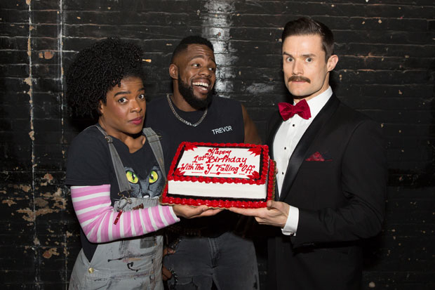 The Play That Goes Wrong celebrates is one year anniversary on Broadway.