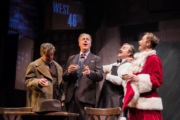 Joel Jones, Karl Kenzler,  Ron McClary, and Jeffrey C. Hawkins star in Three Wise Guys at Theatre Row.