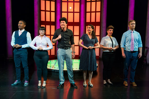 The cast of the Second City's Almost Accurate Guide to America at the Kennedy Center.