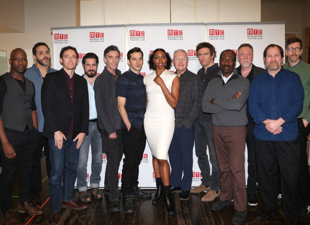 The company of Broadway&#39;s Saint Joan meet the press.