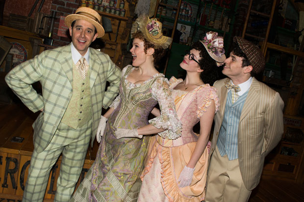 Santino Fontana joins Kate Baldwin, Molly Griggs, and Charlie Stemp in Hello, Dolly!
