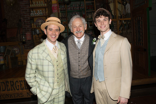 The boys: Santino Fontana, Victor Garber, and Charlie Stemp, get together for a photo.