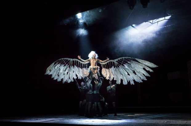 Amanda Lawrence as the Angel in Angels in America.